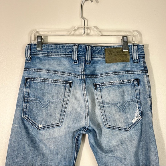 Diesel Men's Safado Button Fly Regular Slim-Straight Distressed Jeans 29x30 - Picture 7 of 8